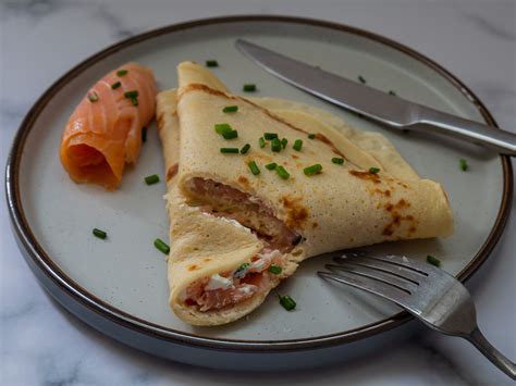 Smoked salmon and cream cheese crepes - Uncommonly Delicious