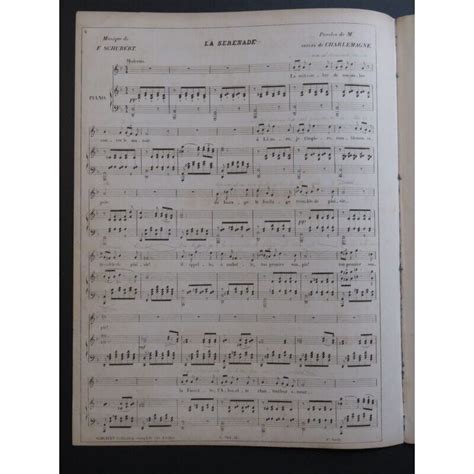 Franz Schubert La Serenade Piano Canta Ca Ebay