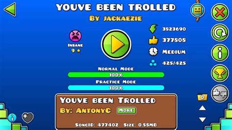 Youve Been Trolled Insane Level Geometry Dash Youtube