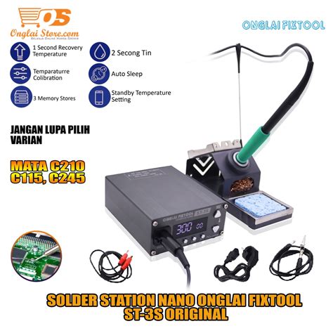 Jual Onglai Fixtool St 3s Solder Station Nano Soldering Iron Solder