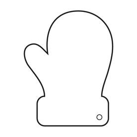 Mitten Outline - ClipArt Best