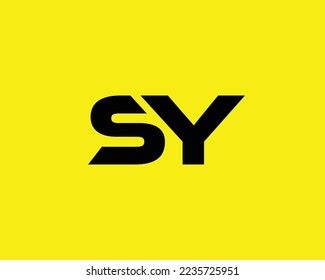 Sy Logo Design Vector Template Stock Vector (Royalty Free) 2235725951 ...