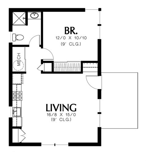 Appealing Modern Style House Plan 5171: Squirrel - Plan 5171