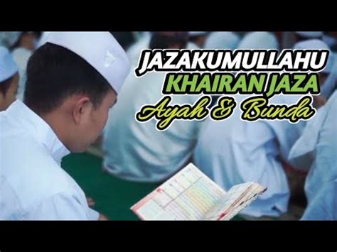 Ucapan Terima Kasih Santri Ponpes Tahfizh Nurul Qur An Palembang Kepada