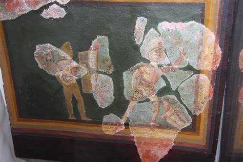 Fresco Fragment With Gladiators 61 125 AD Colchester Col Flickr