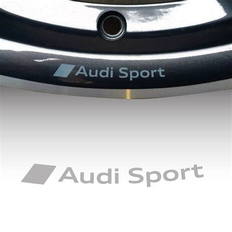 ADESIVO CERCHI AUDI SPORT S LINE Ruota In Lega A3 A4 A5 A6 TT Q3 S Line