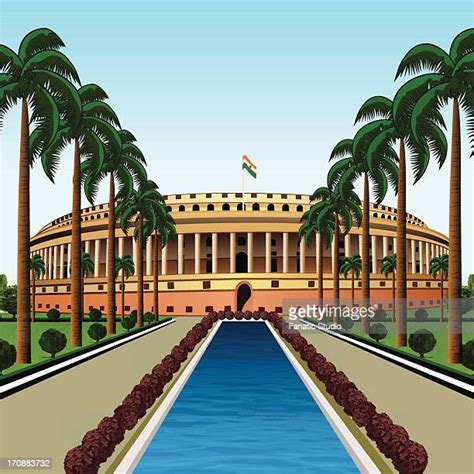 New Parliament Building India High Res Illustrations - Getty Images