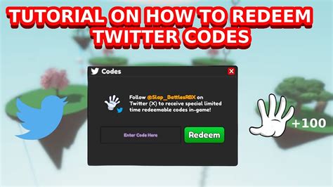 How To Redeem Twitter Codes Of Slap Battles Tutorial 2023 Slap Battles