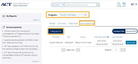 Test Specific Information Act Aeries Software