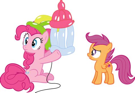 Pinkie Pie And Scootaloo Vector Baby Bottle By Cyanlightning On