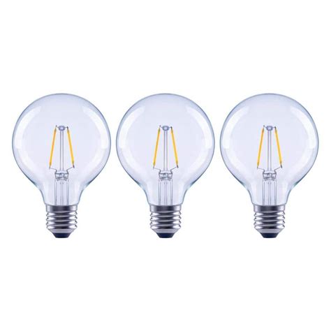 EcoSmart 25 Watt Equivalent G25 Dimmable Globe Clear Glass Filament LED