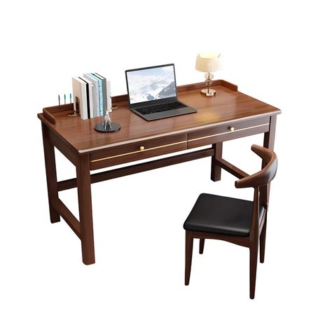 Bedroom Office Desk Solid Wood Writing Desk With Drawers 31 5 H