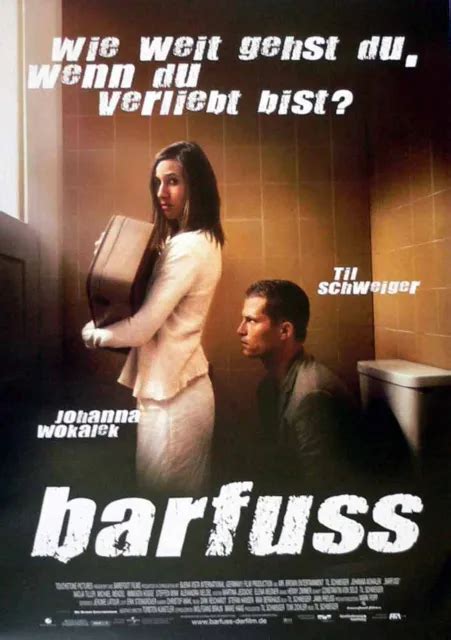 Barfuss Till Schweiger Johanna Wokalek Filmposter 37x53cm Gerollt