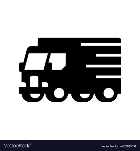 Delivery truck logo Royalty Free Vector Image - VectorStock