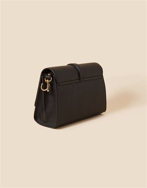 Strap Detail Large Cross-Body Bag Black | Cross-body bags | Accessorize UK