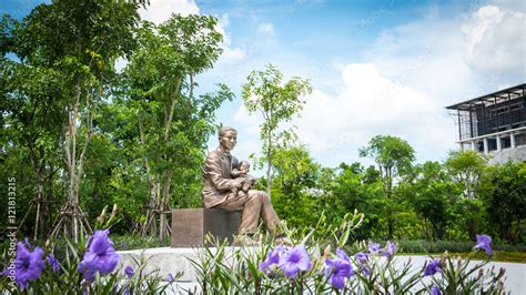 Monument of Prince Mahidol Adulyadej at Mahidol University , Thailand. Stock Photo | Adobe Stock