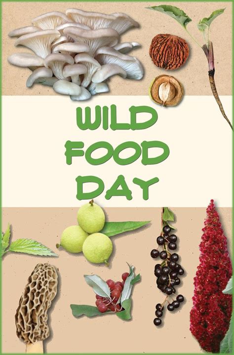 October 28 Is Wild Food Day Wild Food Food Day Food