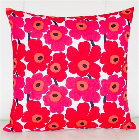 X Marimekko Pillow Cover Handmade Pattern Unikko By Maija