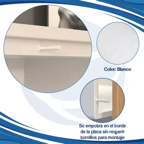 Sistema Push Open Para Puerta Embutir Mm Blanco Pl Stico En Venta En