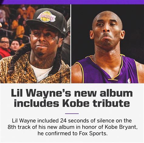 Lil Wayne Honored Kobe Bryant By Including A 24 Second Silence On The