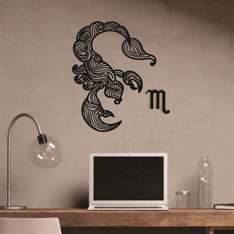 Scorpio Wall Decor Wooden Wall Decor Horoscope Astrology Etsy