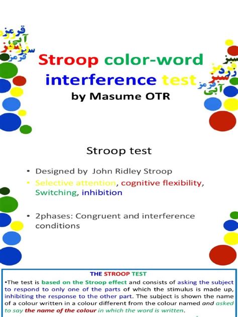 Stroop Test Pdf