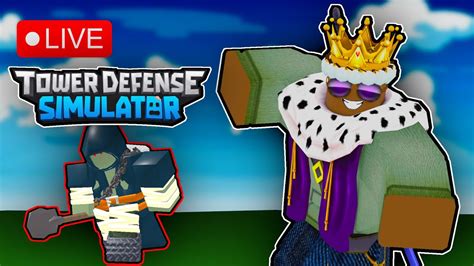 Tower Defense Simulator Live Playing With Viewers Youtube