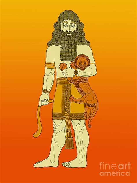 Gilgamesh King Of Uruk 1 Photograph By Photo Researchers Pixels