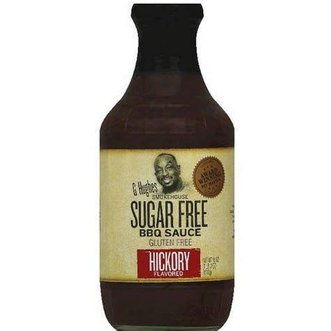 G Hughes Smokehouse Sugar Free Hickory Flavored Bbq Sauce 18 Oz Pack