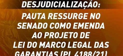 Desjudicialização pauta ressurge no Senado como emenda ao projeto de