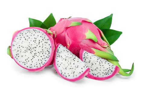 Fruto Maduro Pitaya Ou Pitahaya Do Drag O Isolados No Fundo Branco