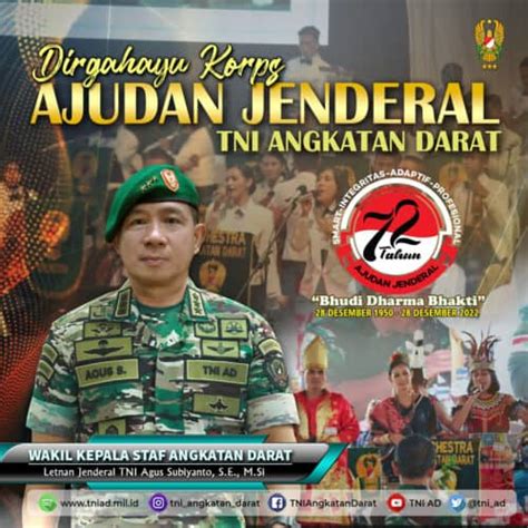 Dirgahayu Korps Ajudan Jenderal Tni Angkatan Darat 28 Desember 1950