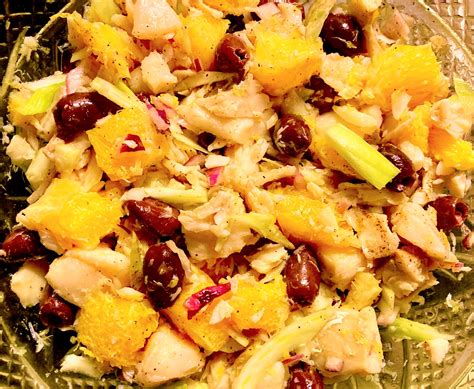 Baccala Salad With Oranges And Fennel Povertystew