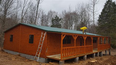 Double Wide Cabin Factory Built Cabins Modular Cabin Builder