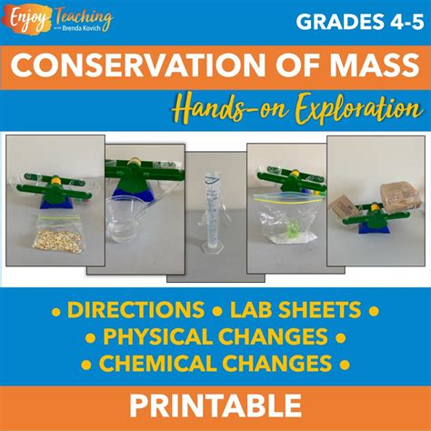 Teaching Law Of Conservation Of Mass In Fifth Grade