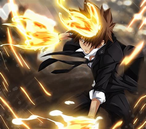 Hd Wallpaper Anime Katekyō Hitman Reborn Tsunayoshi Sawada