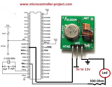 Rf Mhz Mhz Mhz Transmitter Circuit Diagram Arduino