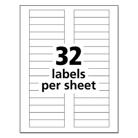 Durable Permanent Id Labels With Trueblock Technology Laser Printers 0 63 X 3 White 32 Sheet