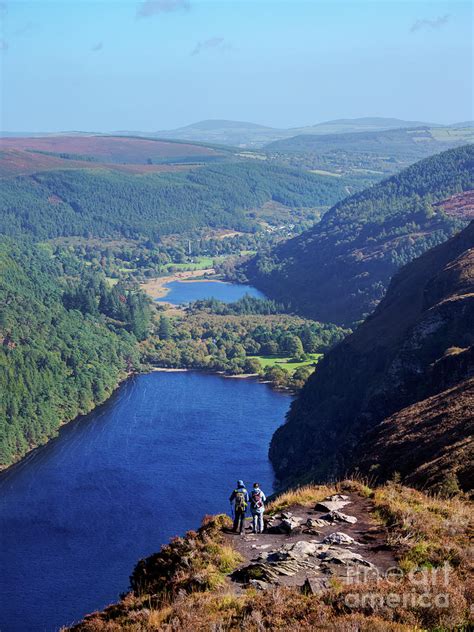 Upper And Lower Lakes In Glendalough County Wicklow Ireland