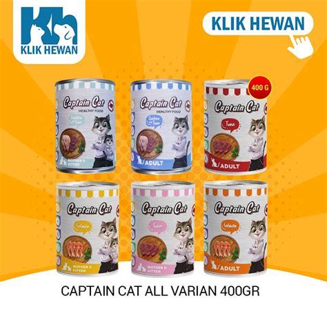 Jual Makanan Basah Kucing Kaleng Can Captain Wet Food Gram Shopee