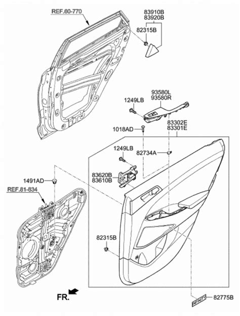 Rear Door Trim Hyundai Tucson