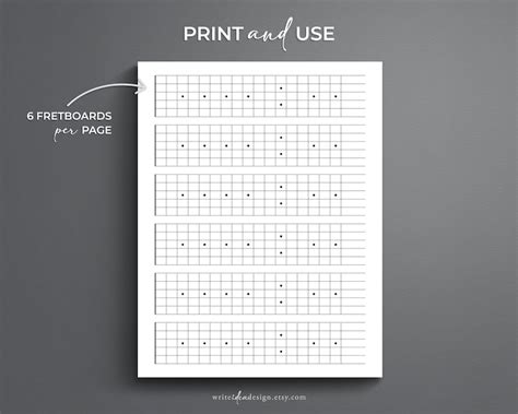 Printable blank guitar neck diagram - independentpolf