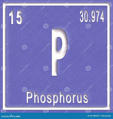 Phosphorus Chemical Element, Sign With Atomic Number And Atomic Weight Editorial Image ...