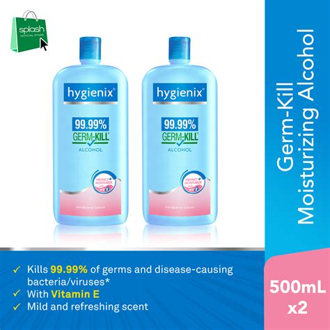 Hygienix Germ Kill Alcohol With Moisturizer 500mL Set Of 2 Lazada PH