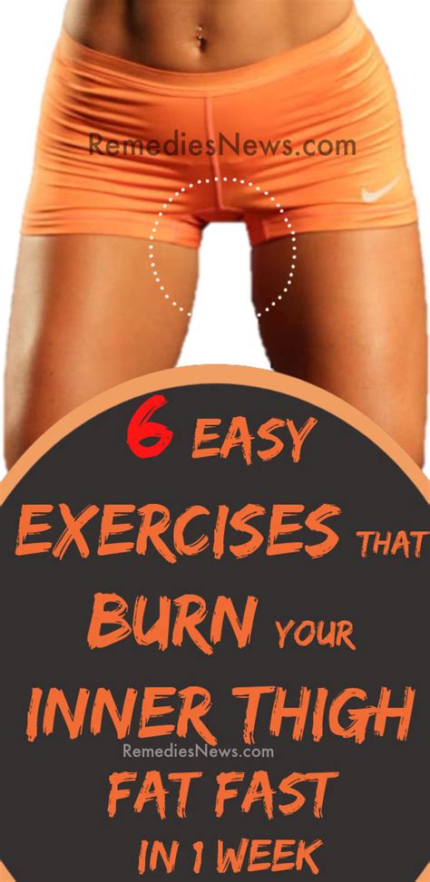 6 Easy Exercises That Will Burn Your Inner Thigh Fat Fast In 1 Week