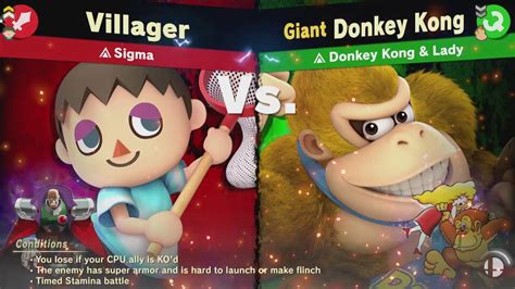 Super Smash Bros Ultimate Donkey Kong And Lady Spirit Battle Youtube