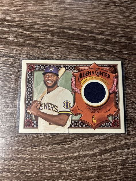 2022 Topps Allen Ginter Lorenzo Cain Relic Game Used AGRB LCA