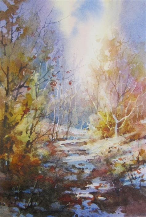 Snow Watercolor Paintings Roland Lee Travel Sketchbook Painting