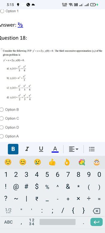 Answered Consider The Following Ivp Y X 2y … Bartleby