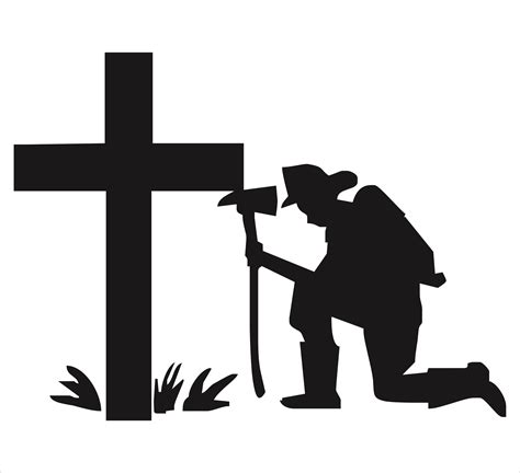 Soldier Kneeling At Cross Silhouette at GetDrawings | Free download